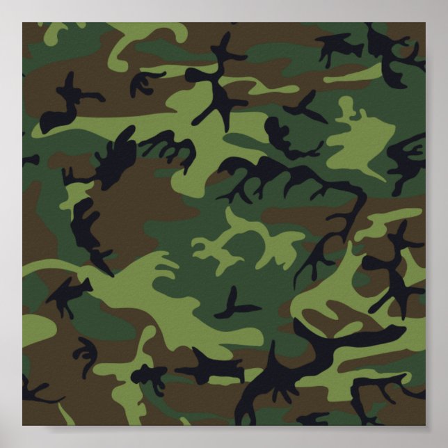 Poster Camouflage Green (Frente)