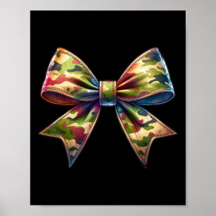 Poster Camouflage Womens Coquette Arco Camo Caça ao Arco