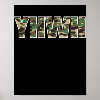 Poster Camouflage YHWH Yahweh Christian Camo Hunting