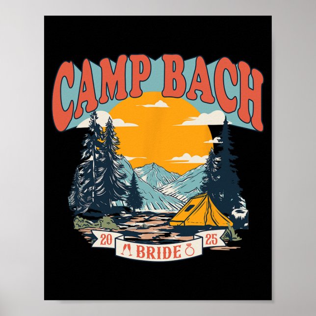 Poster Camp Bach Bride 2025 Bachelorette Pa (Frente)