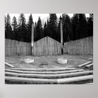 Póster Camp Fire Bowl BW