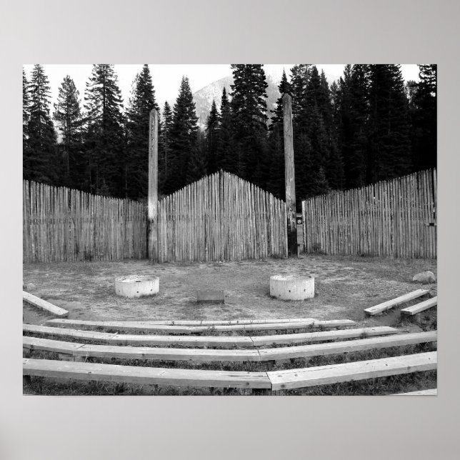 Póster Camp Fire Bowl BW (Frente)