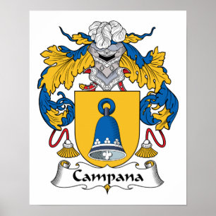Poster Campana Family Crest
