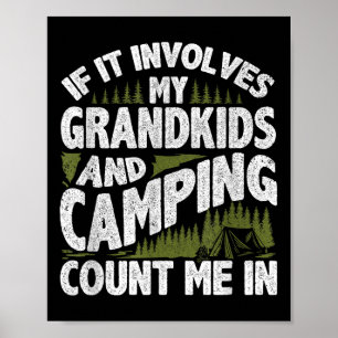 Poster Campanha Camp Vovô Camper Rv Camping Vacina G