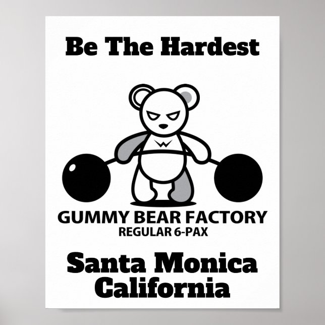 Poster Campanha da Fábrica do Urso Gummy (Frente)