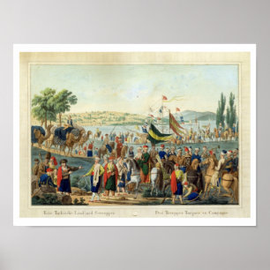 Poster Campanha das tropas turcas (gravura)