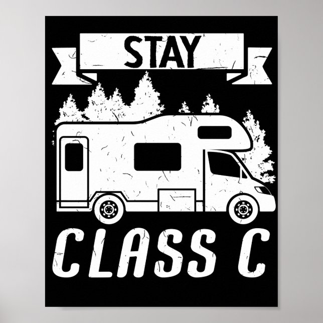 Poster Campanha de acampamento RV para Autohome Classe C (Frente)