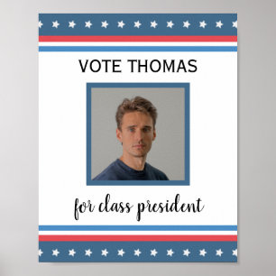 Poster campanha de eleição de estudantes nos EUA