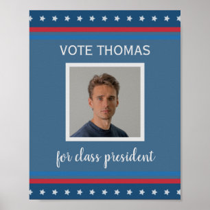 Poster campanha de eleição de estudantes nos EUA