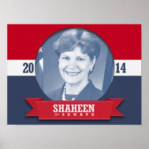 PÓSTER CAMPANHA DE JEANNE SHAHEEN