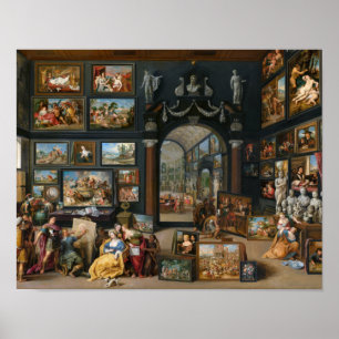 Poster Campanha de pintura por Willem van Haecht