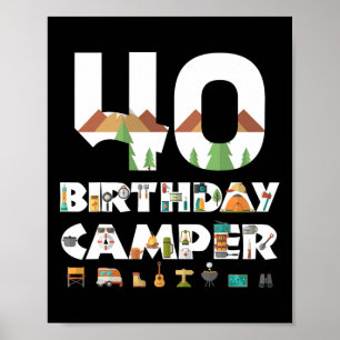 Poster Campanha do aniversário de 40 anos de Campanha Cam