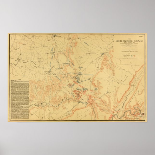 Póster Campanha do Tennessee médio (Frente)