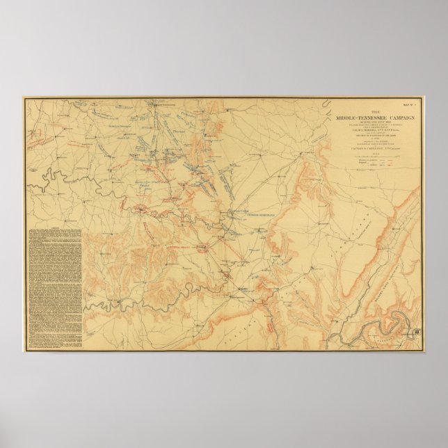 Poster Campanha do Tennessee médio (Frente)
