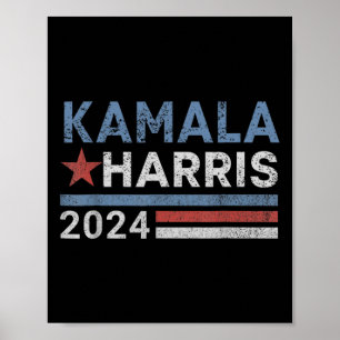 Poster Campanha Eleitoral Harris 2024 Para Presidente