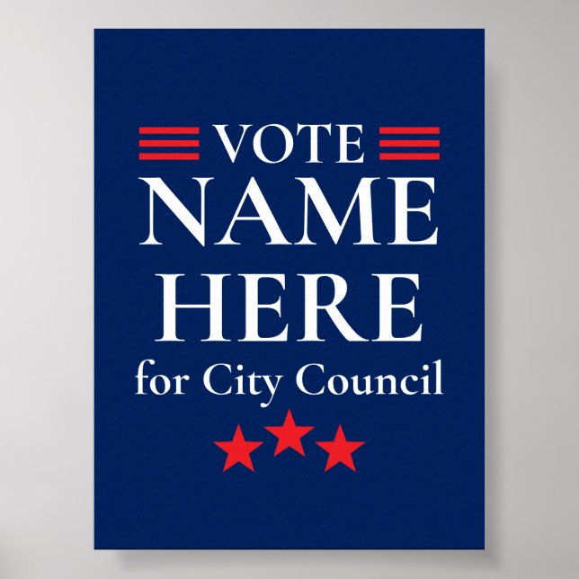 Poster Campanha Eleitoral Personalizada (Frente)
