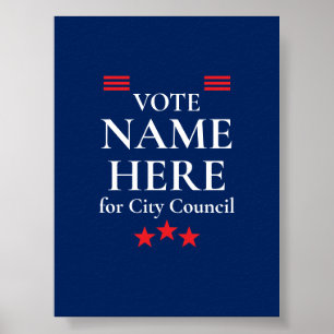 Poster Campanha Eleitoral Personalizada