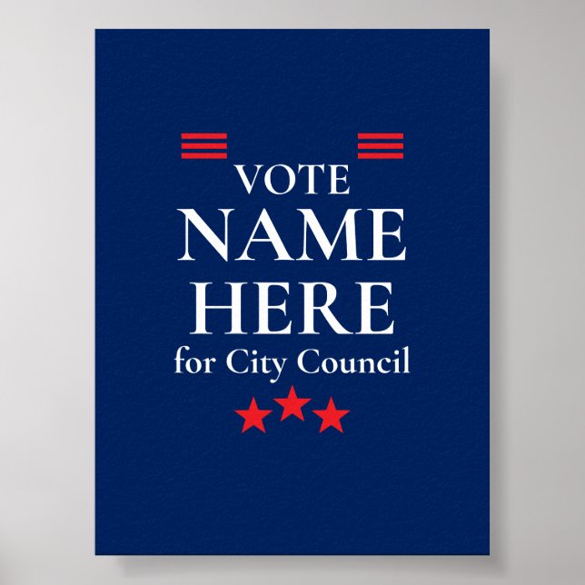 Poster Campanha Eleitoral Personalizada (Frente)