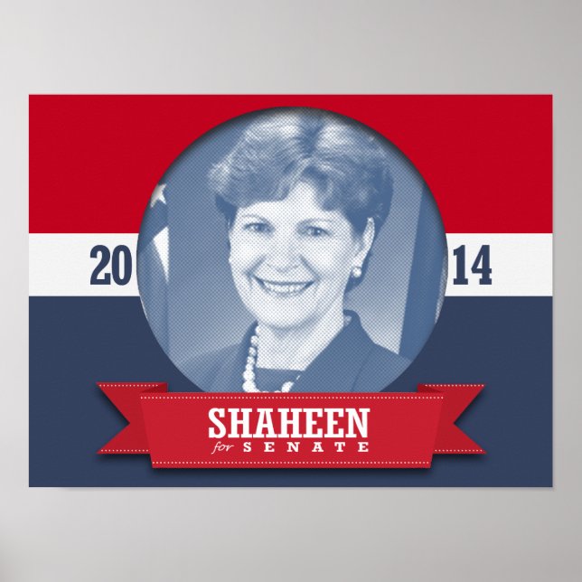 PÓSTER CAMPANHA JEANNE SHAHEEN (Frente)