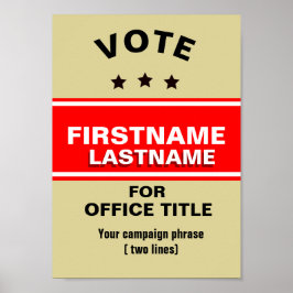 Póster Campanha personalizável