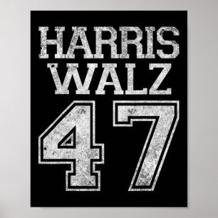 Poster Campanha Walz 2024 Para O Presidente Harris Waltz