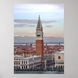 Póster Campanile di San Marco, Veneza Itália