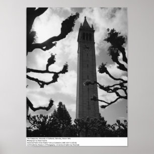Poster Campanile, UC Berkeley, 1965