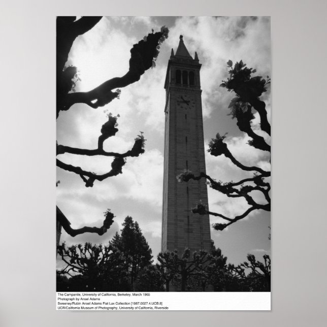 Poster Campanile, UC Berkeley, 1965 (Frente)