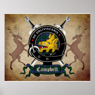 Poster Campbell Clan Crachá