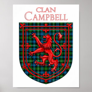 Poster Campbell of Argyll Tartan Scottish Xadrez