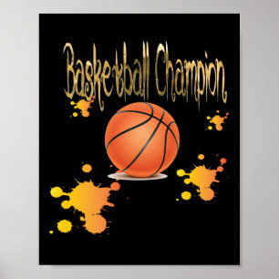 Poster Campeão de basquete