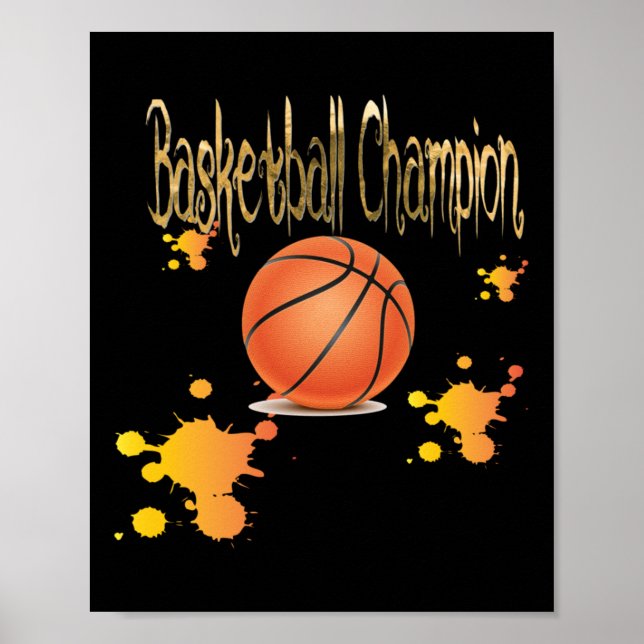 Poster Campeão de basquete (Frente)