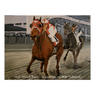 Póster Campeão de Cristo Ganha Corrida de Cavalo