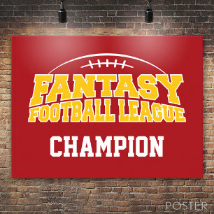 Poster Campeão de Futebol Fantasy