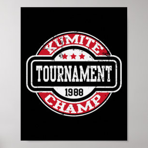 Poster Campeão de Kumite Artes Marciais Kung Fu Cinema de