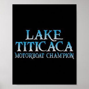 Poster Campeão de Lancha a Motor no Lago Titicaca
