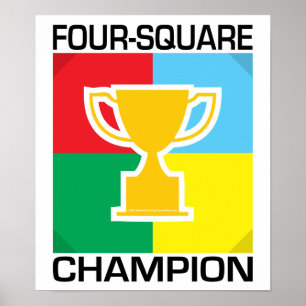 Póster Campeão do Quatro-Quadrado