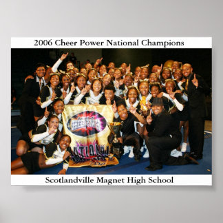 Póster Campeões nacionais de 2006 Cheer Power