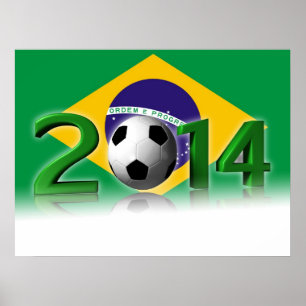 Poster Campeonato 2014 do mundo do futebol