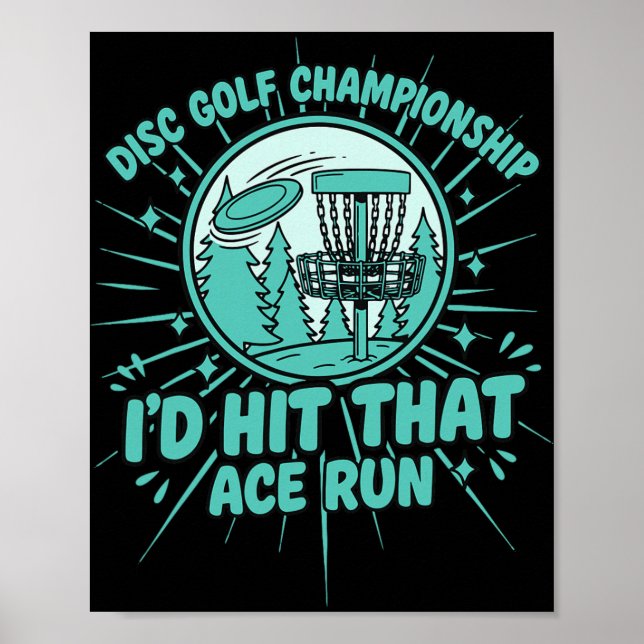 Poster Campeonato de Disc Golf Eu Acertaria Aquela Corrid (Frente)