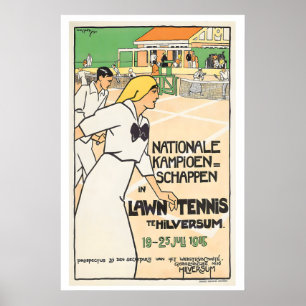 Poster Campeonatos Nacionais de Tênis em Hilversum