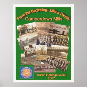 Póster Camperdown/poster semana de matéria têxtil
