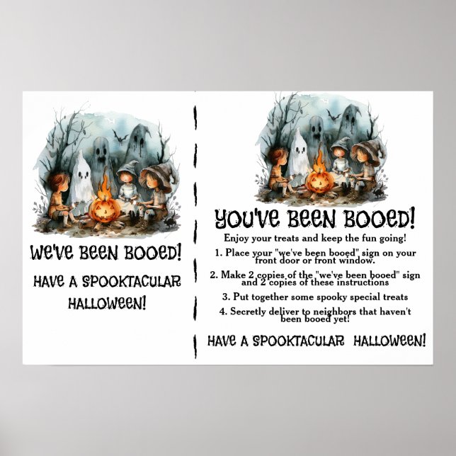 Poster Campfire Boo Crew – Um Jogo de Halloween (Frente)