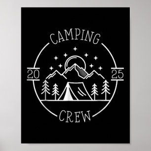 Poster Camping Cousin Crew 2025 Family Reunion Campout Ad