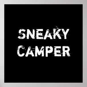 Póster Campista Sneaky. Gamer