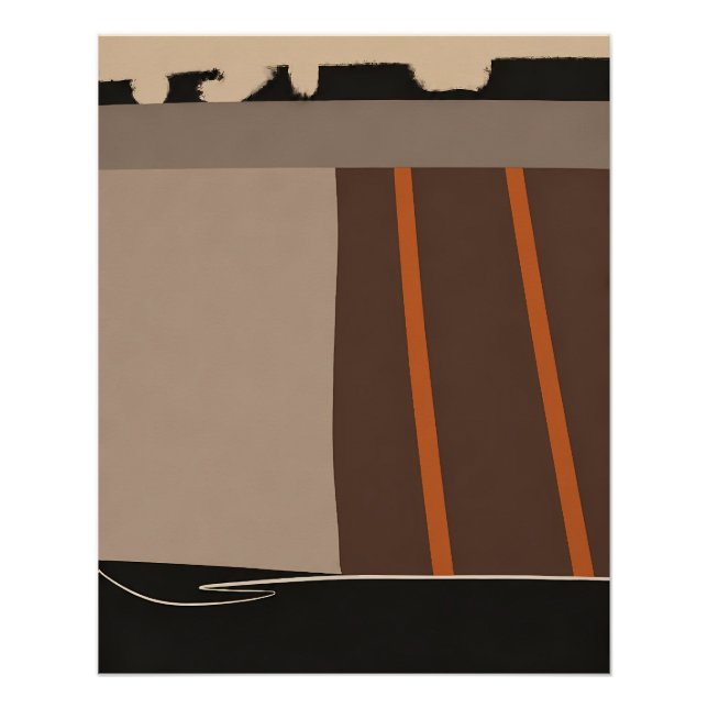 Póster Campo Abstrato (Frente)