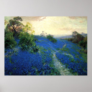 Poster Campo Bluebonnet, pintura de Julian Onderdonk
