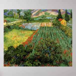 Póster Campo com Papoulas por Vincent van Gogh