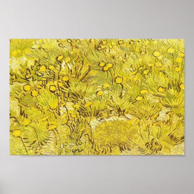 Poster Campo das Flores Amarelas, Vincent van Gogh (Frente)