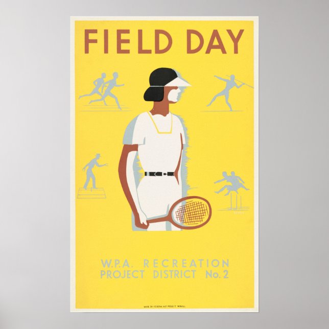 Poster Campo DAY WPA Recreation Project America Vintage (Frente)